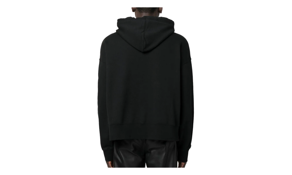 Star Sprayed Logo Hoodie "Black / Green" PMBB058C99FLE0071055