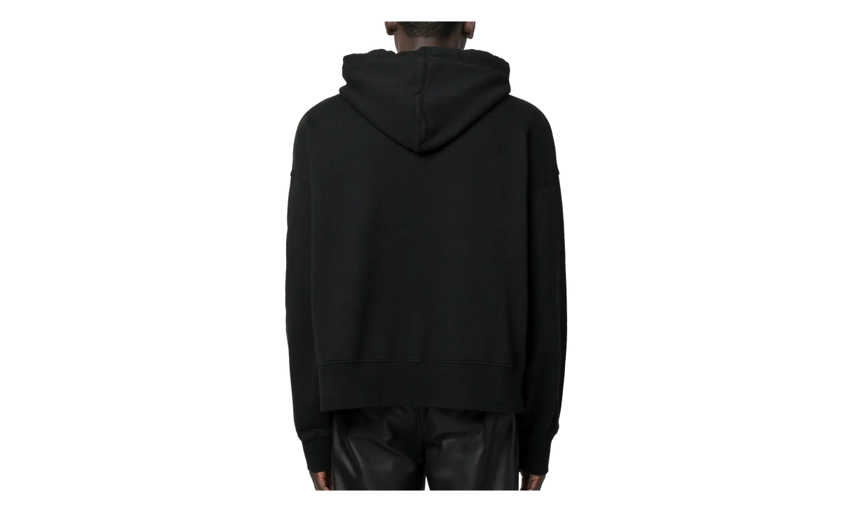 Star Sprayed Logo Hoodie "Black / Green" PMBB058C99FLE0071055