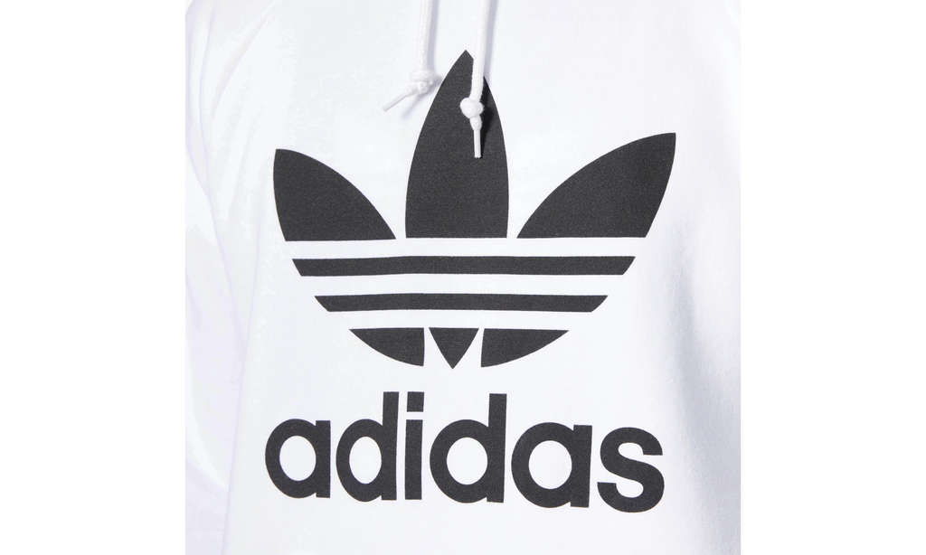 Trefoil Pullover Hoodie "White / Black" CW0726