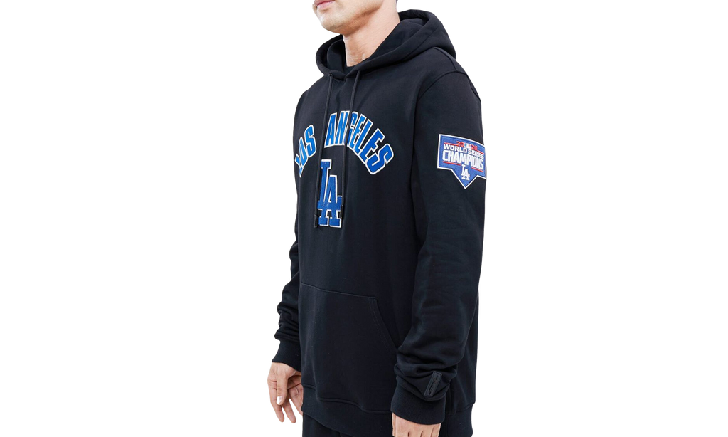 MLB LA Dodgers Stacked Logo Hoodie "Black" LLD531901 BLK