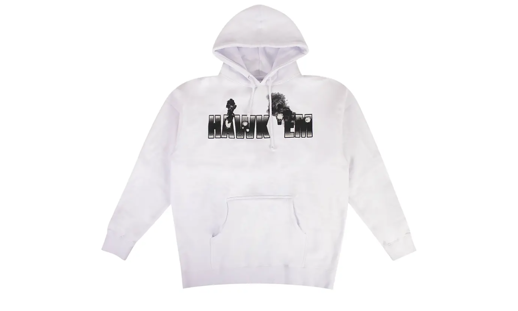 Hawk Em' Hoodie "Pop Smoke - White" NAITG9FS9