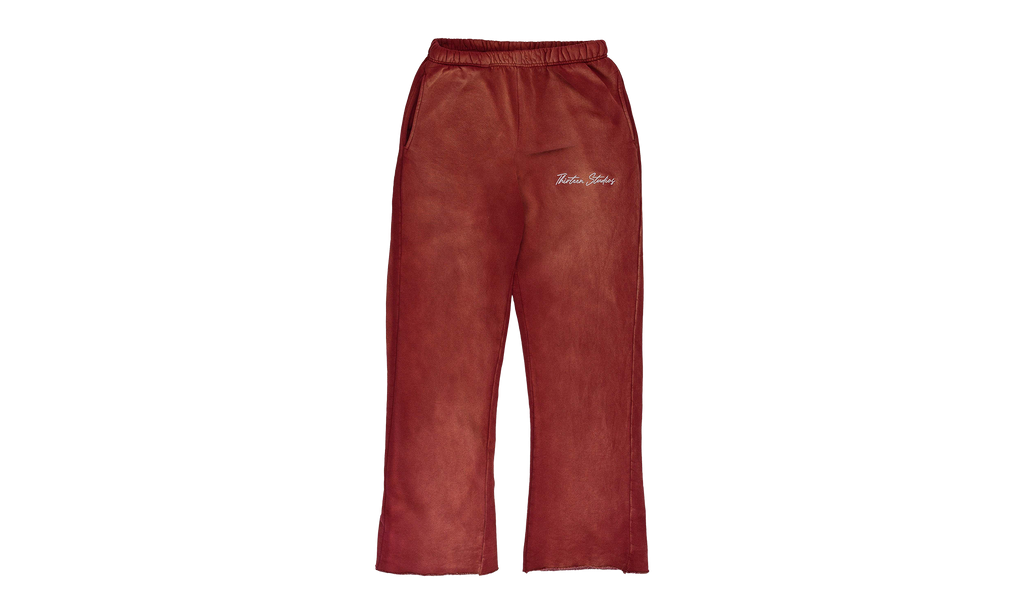 FADED SWEATPANTS "Red" TTS XBTM 0003
