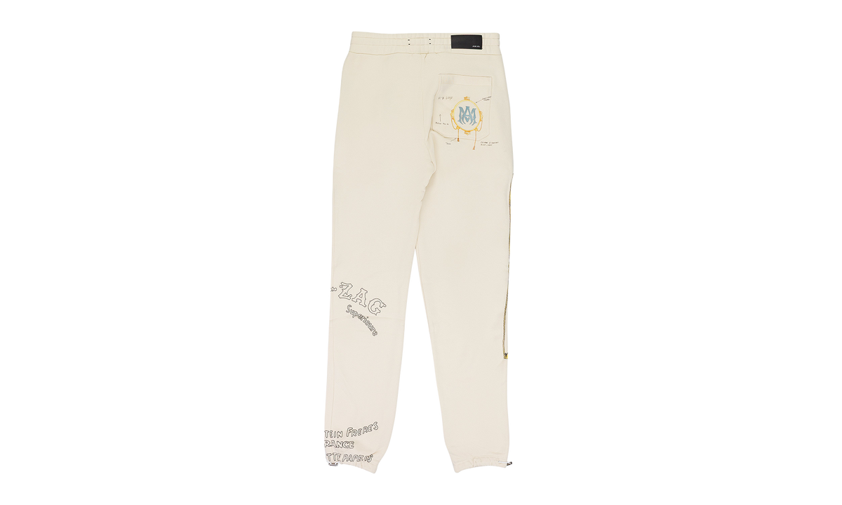 Zig Zag Sketch Sweatpants "Almond" SS22MJG029_Almond