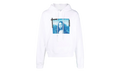 Monalisa Over Hoodie "White/Blue" OMBB037C99FLE0050145