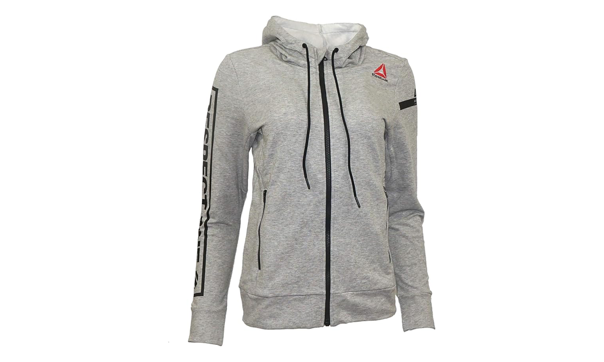 UFC Fan Full Zip Hoodie WMNS "Mid Grey Heather" AP6839