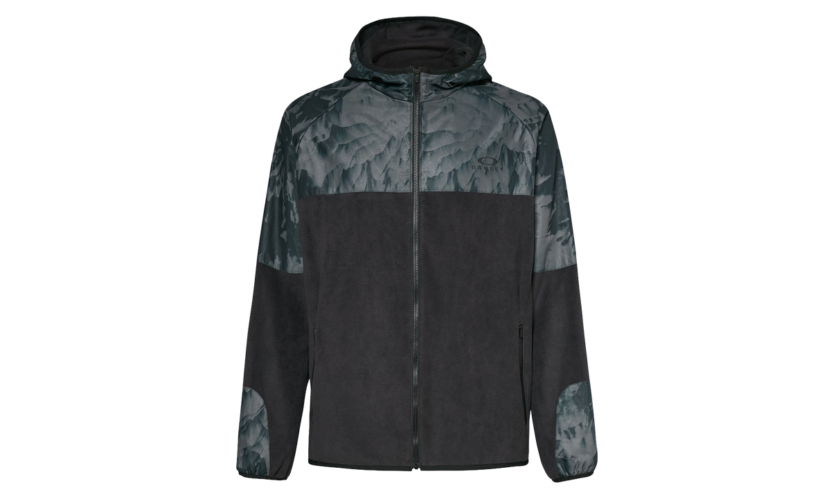 Wanderlust FZ Hoodie "Black / Mountain TD Print" FOA404014 9Q1
