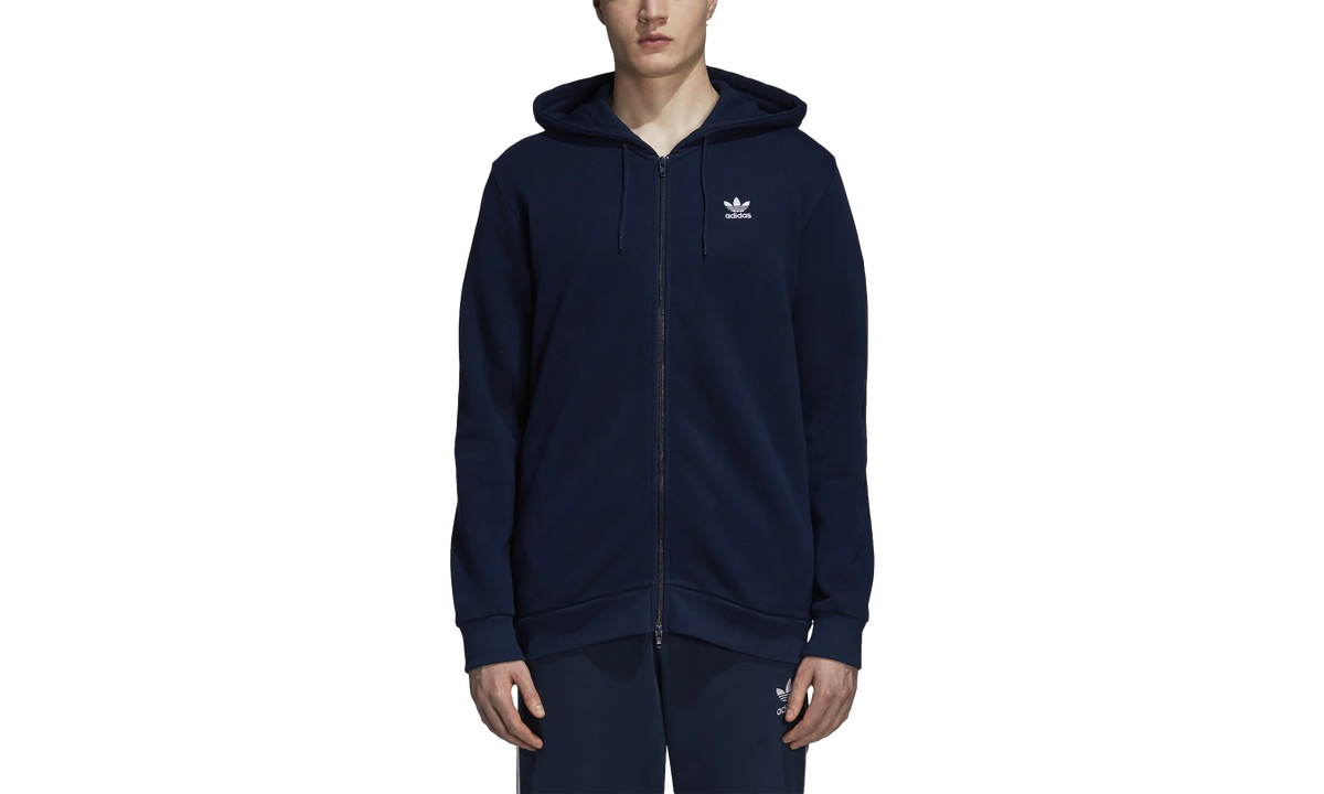 Originals Trefoil Full Zip Fleece Hoodie "Collegiate Navy" DS9896