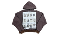 Patchwork Vain Pullover Hoodie "Brown" OSTG SAVAN NQ2R