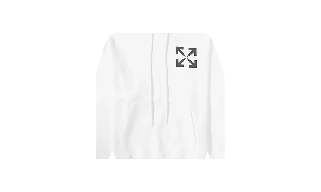 Single Aarow Over Hoodie "White / Black" Z7FCKMP0