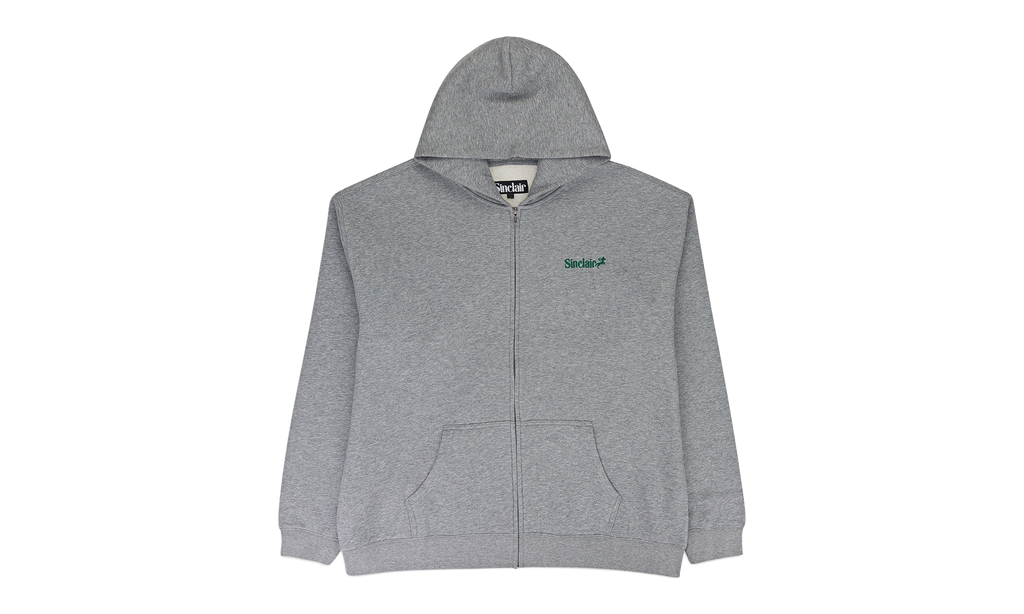 Heather Zip Up Essential Hoodie "Heather Grey" SLR XHDS 0016