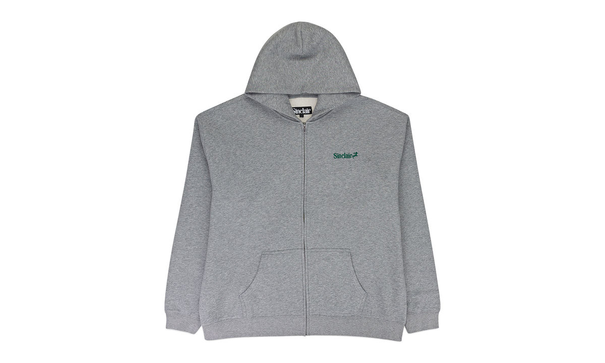 Heather Zip Up Essential Hoodie "Heather Grey" SLR XHDS 0016