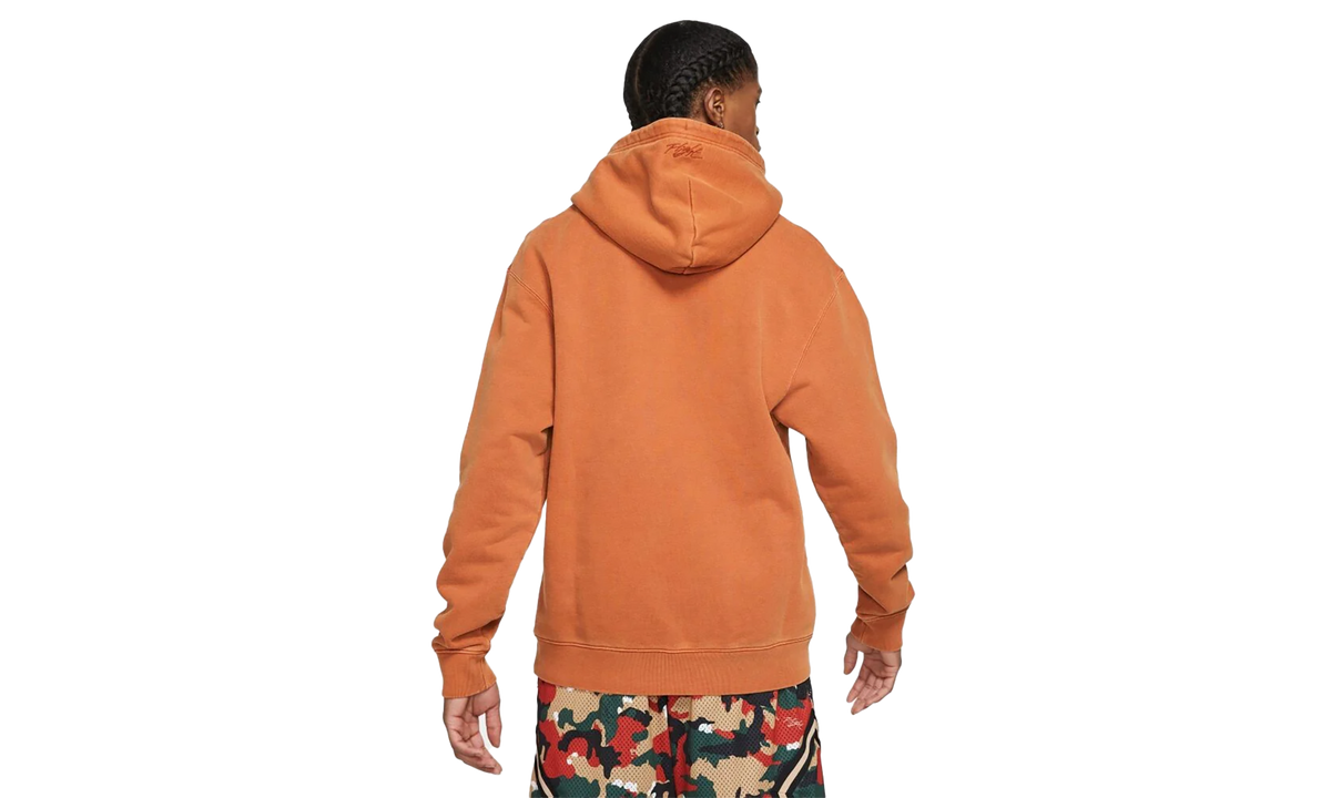 Jordan Flight Heritage Washed Fleece Pullover Hoodie "Dark Russet" DA9789 220