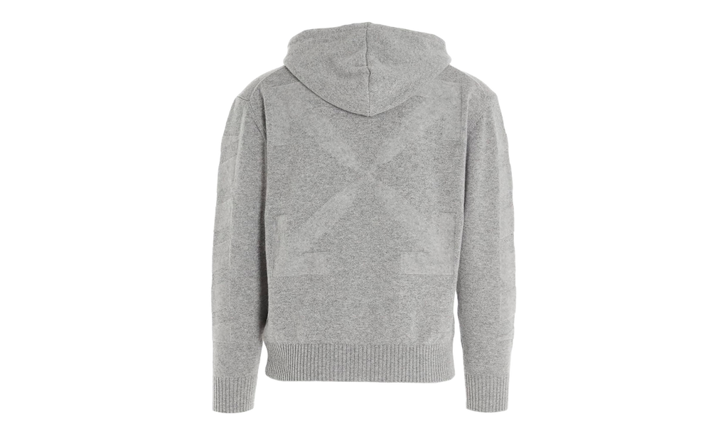Arrow Cashmere Hoodie "Grey" OMHA097F20KNI0010900