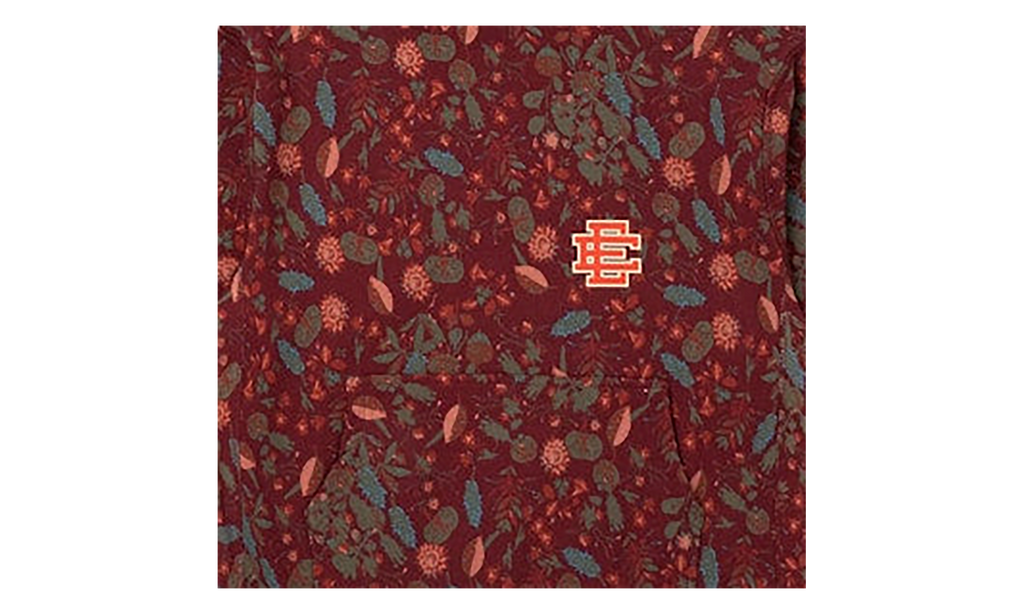 EE AOP Hoodie "FW22 - Maroon Floral" EE488