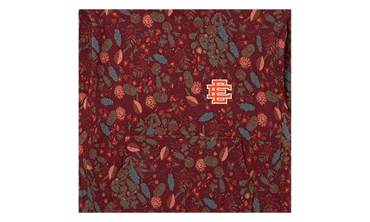 EE AOP Hoodie "FW22 - Maroon Floral" EE488