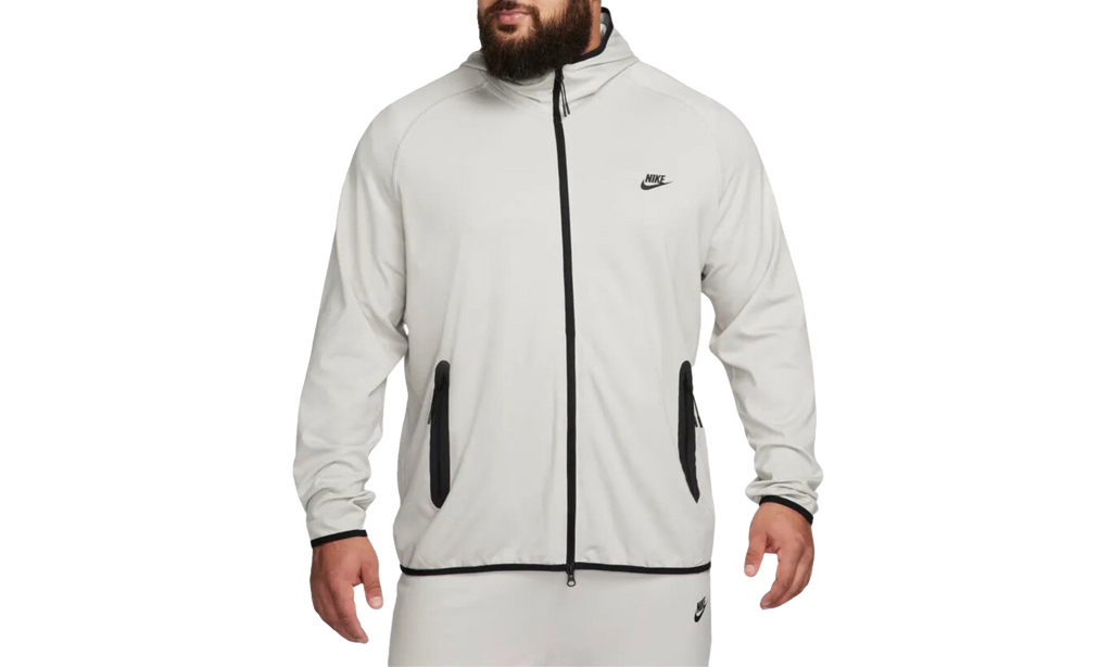 Tech Men's Lightweight Knit Full-zip Hoodie "GREY/BLACK" FD4501 012