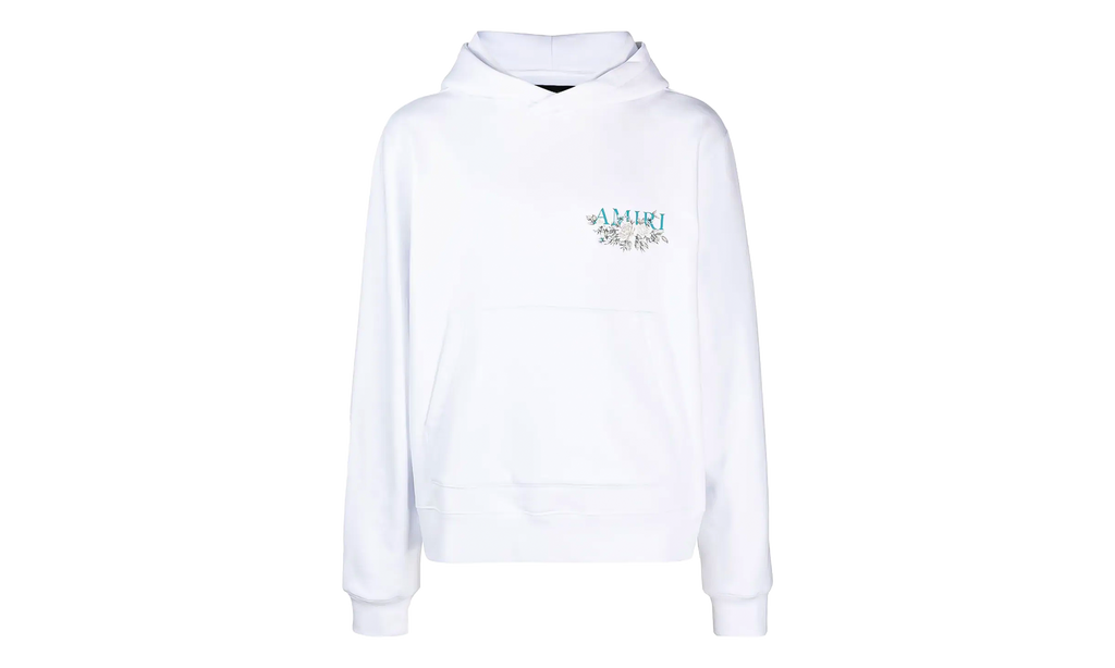 Floral Logo Hoodie "White" PF23MJG026 100