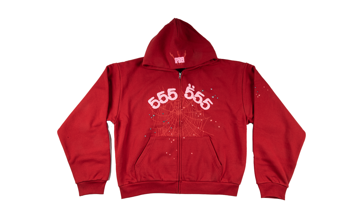 ANGEL NUMBER ZIP HOODIE "MERLOT" SP5der414