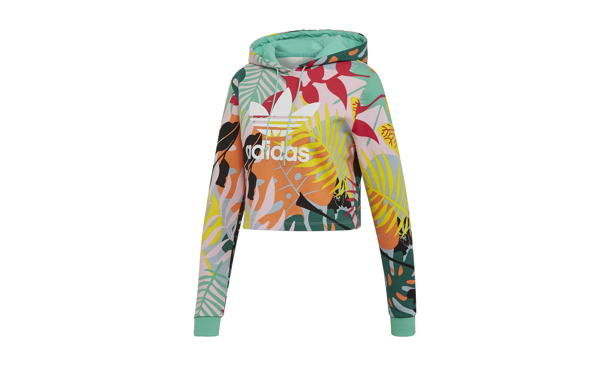 Originals Tropicalage Cropped Hoodie WMNS "Multicolor" FH7992