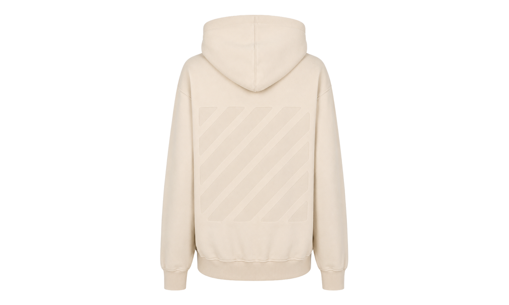 Diag Reg Zip Up Hoodie WMNS "Beige" CH OW OS 00582