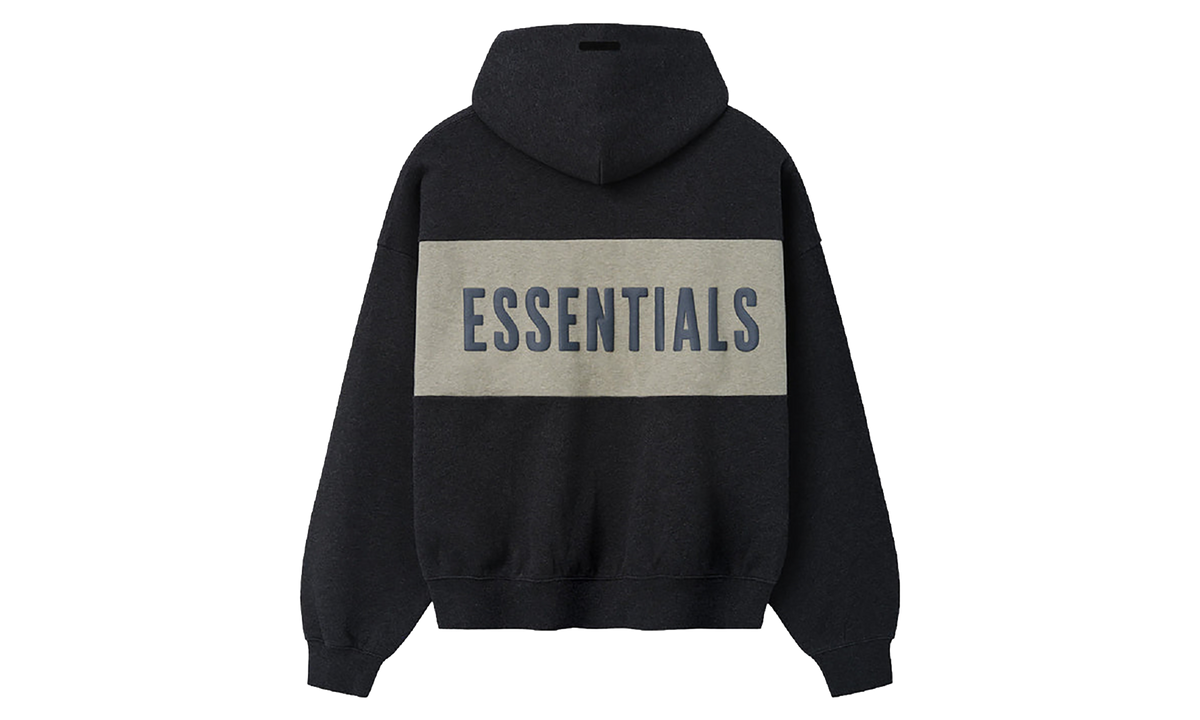Cropped Relaxed Panelled Hoodie "Iron Grey Heather / Seal Heather" RW00283 0120