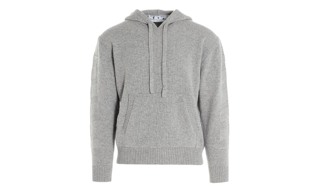 Arrow Cashmere Hoodie "Grey" OMHA097F20KNI0010900