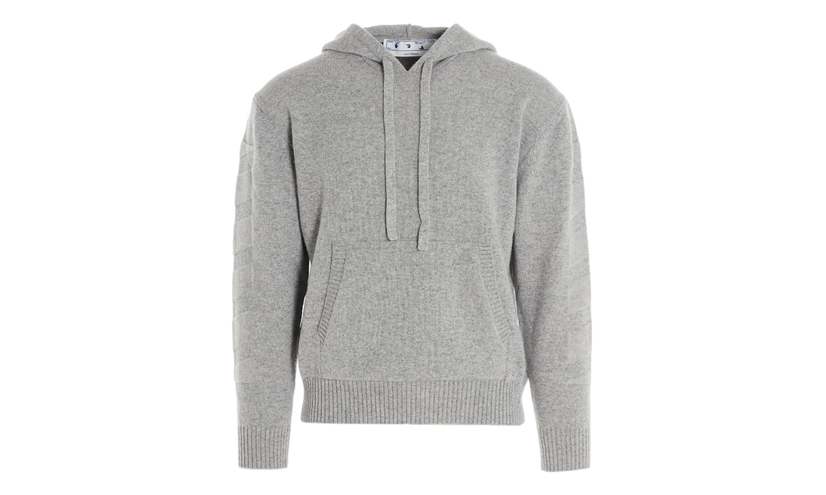 Arrow Cashmere Hoodie "Grey" OMHA097F20KNI0010900