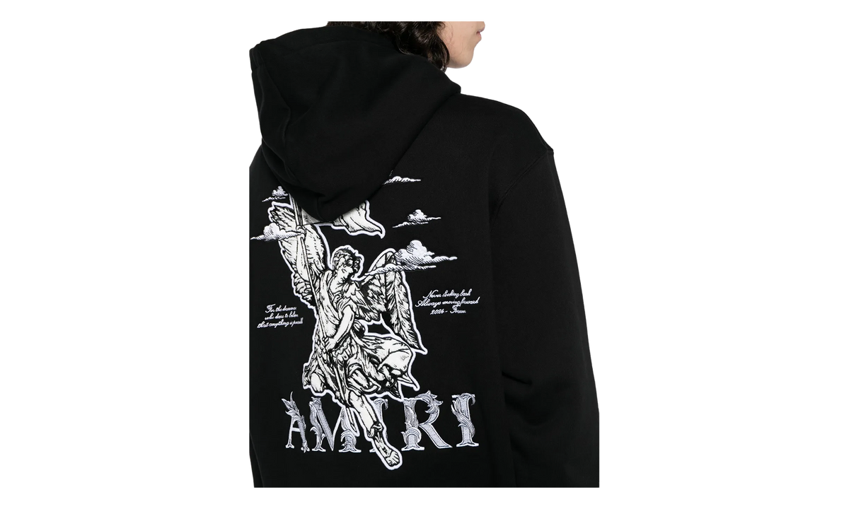 MA Angel Logo Hoodie "Black / White" AMJYHD1018 001