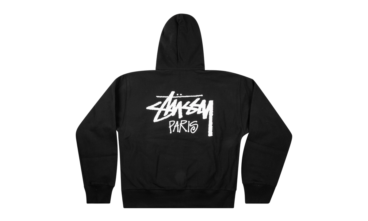 Paris Zip Up Hoodie "Black" STUS293
