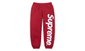 Satin Appliqué Sweatpant "FW25 - Dark Red" SU26133