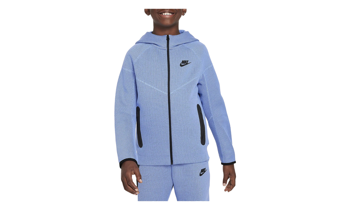 Sportswear Tech Fleece Winterized Full-Zip Hoodie GS "Polar / Midnight Navy / Black" FJ6023 450
