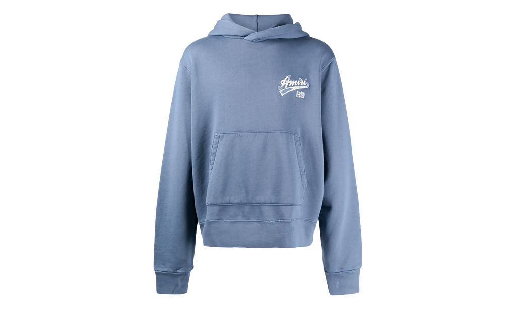 22 Distressed Logo Hoodie "Blue / White" SS23MJG007 369