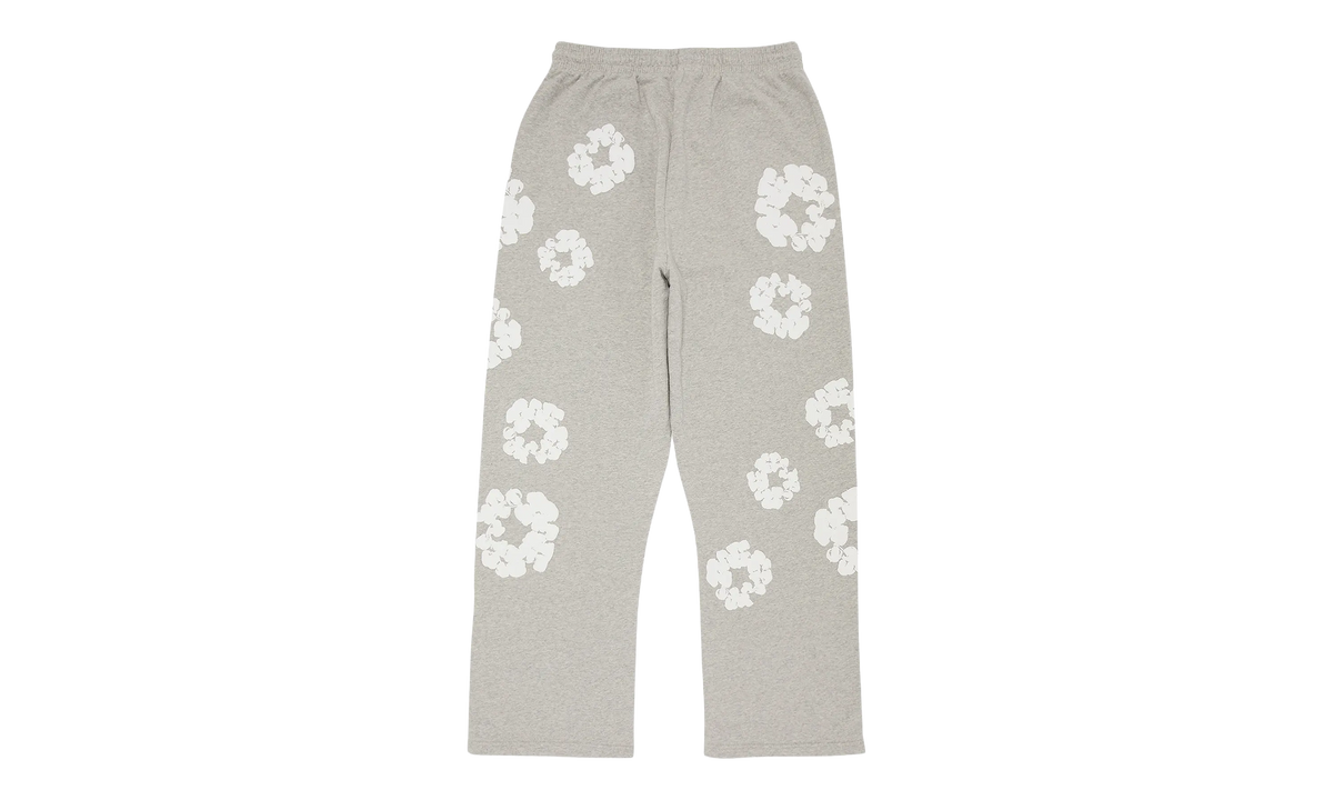 Cotton Wreath Open Hem Sweatpants "Grey" DT415