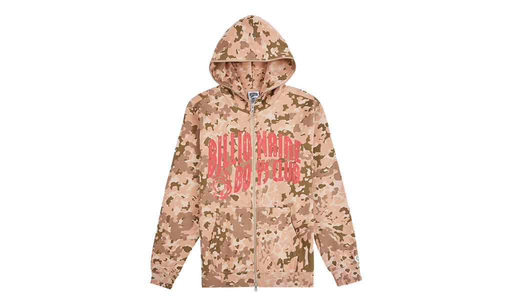 Camo Zip-Up Hoodie "Doeskin" 861 2300 DOE