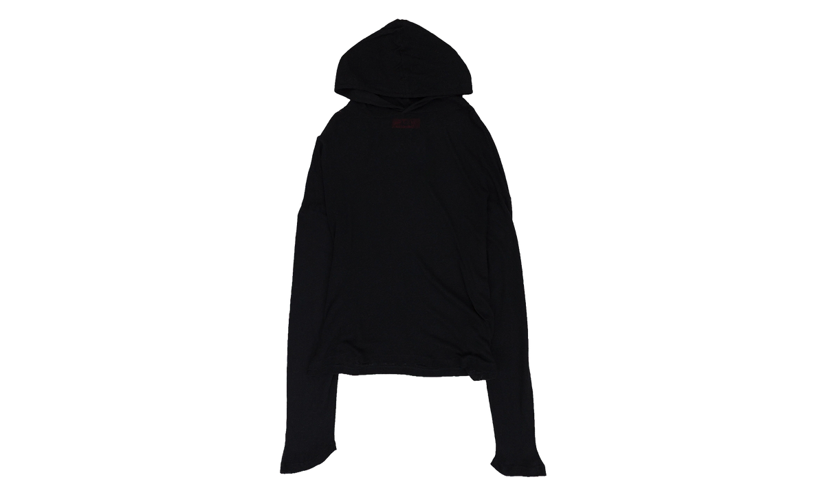 Mesh Long Sleeve Hoodie "Black" 34424M172 236014 99